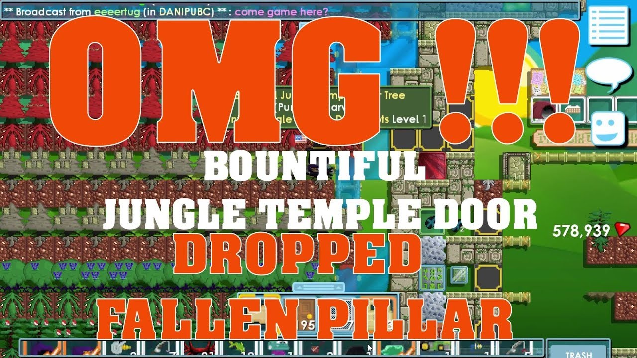 BOUNTIFUL JUNGLE TEMPLE DOOR dropped FALLEN PILLAR