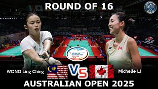 Wong Ling Ching Vs Michelle Li Australian Open 2025 Badminton