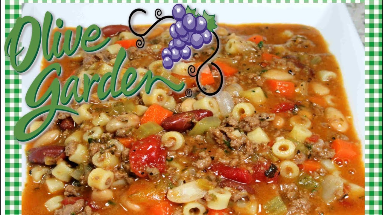 Copycat Olive Garden Pasta e Fagioli Soup Recipe Italian Olive Garden