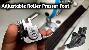 Adjustable Roller Presser Foot Sewing Machine Foot for Leather Thick Fabric Clothes