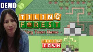 Lay tiles to unlock tiles you need to lay | Tiling Forest - Tiling Town (demo) Playthrough (partial)