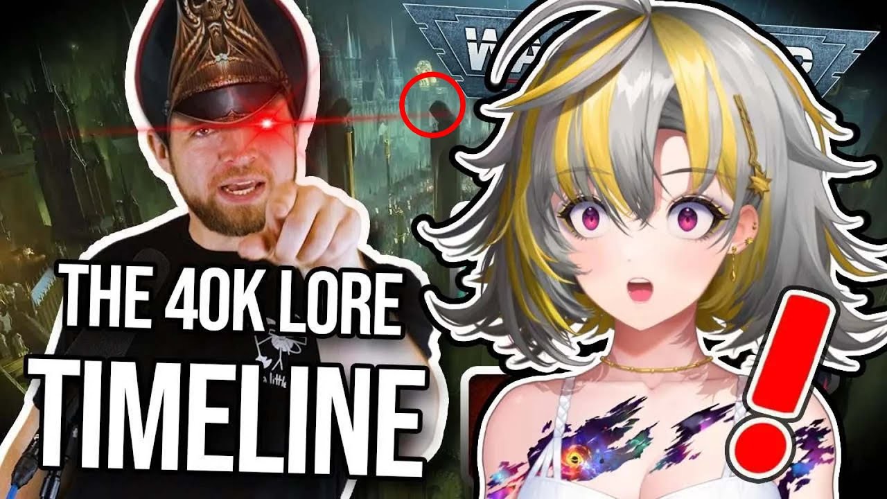 Sunny Reacts to "What is Warhammer 40,000? | Timeline of 40k Lore" by Bricky