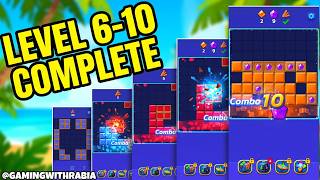 Woodoku Blast Game Tropical Gateways Level 6 to 10 complete gameplay walkthrough  screenshot 5