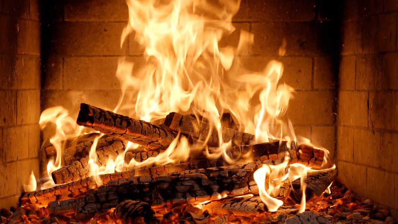 Peaceful Fireplace 12h 🔥 Crackling Fire Sounds [No Music]
