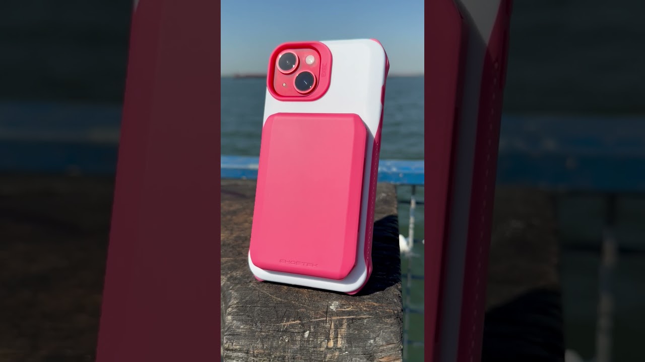 iPhone 14 Case — Ghostek EXEC Wallet (Pink) 