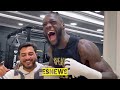 Wow deontay wilder power is unreal ready to ko parker 3 days to fight night