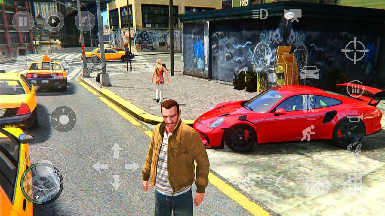 GTA 4 ENB Realistic Graphics Mod Android Gameplay Offline - Winlator Ludashi V2.8.2
