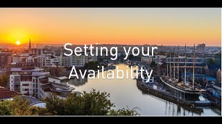 Setting your Availability