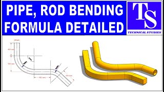 STEEL PIPE  HOW TO CALCULATE AND MARK PIPE OR ROD BENDS fit up TUTORIAL