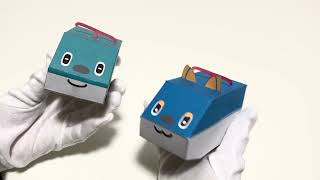 とれたんず公式ペーパークラフト新作を連結できる仕様に改造しました how to make connected the Japanese train paper crafts TORETANS