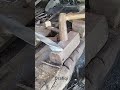 cutting to form the blade of a bone chopper #traditionalcraft #cuttingiron #handmade