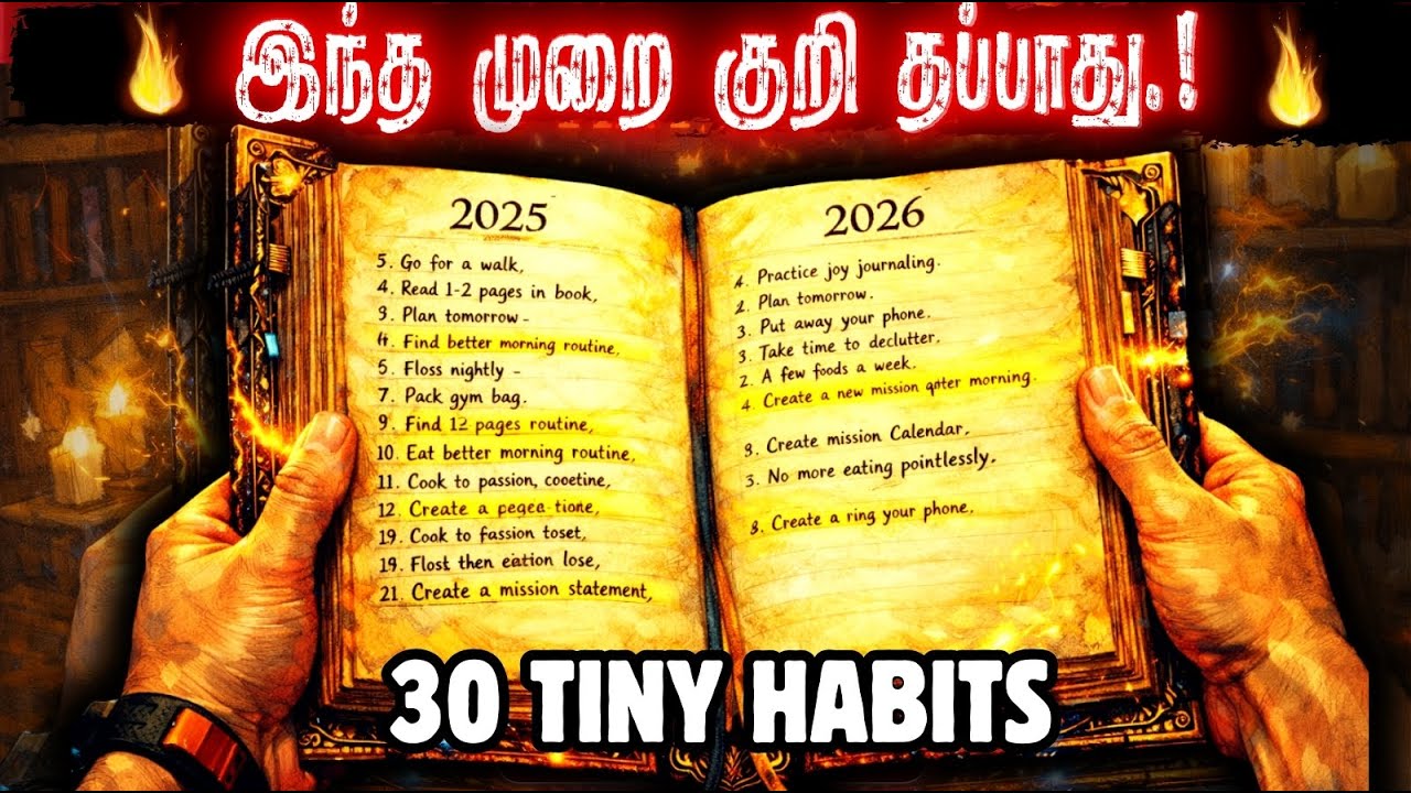 🔥2026-ல் இந்த முறை குறி தப்பாது🎯30 Habits That (Quietly) Changed My Life Forever | 30 Daily Habits