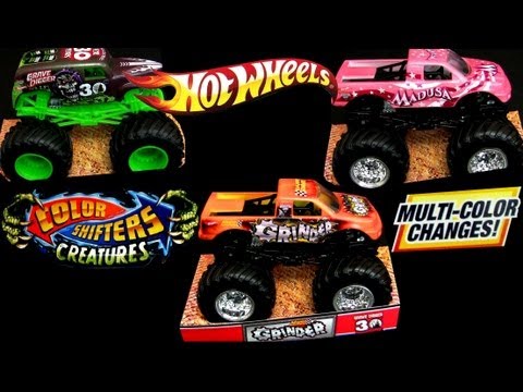 Hot Wheels Color Shifters Cars Trucks Monster Jam Mattel How-to Demo Mattel Colour Changers
