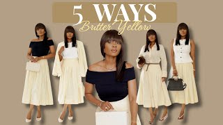 Is This Summer’s Most Elegant Color? | 5 Outfits, 1 Skirt: Styling Butter Yellow