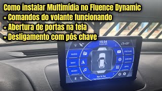 Como instalar Multimídia no Fluence Dynamic funcionando os comandos do volante e abertura de portas