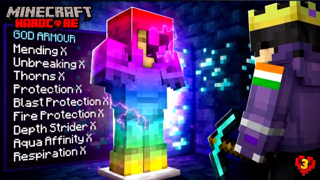 Getting Full NETHERITE Armor In Minecraft Hardcore Ep-3 - YouTube