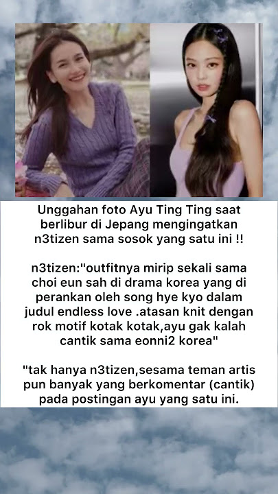 Unggahan foto Ayu Ting Ting saatberlibur di Jepang mengingatkann3tizen sama sosok yang satu ini !