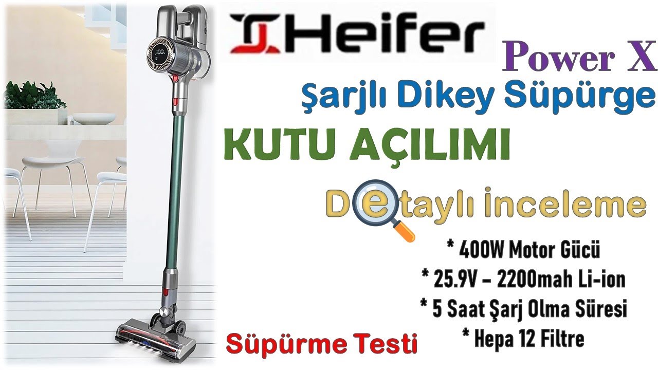 Heifer PowerX Şarjlı Dikey Süpürge İnceleme (BİM Aktüel)
