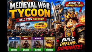🔥 LIVE: Roblox Medieval War Tycoon! Building My Kingdom 👑⚔️