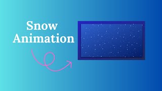 How To Make Snow Animations 🤍💙| Created Snow Animation Using HTML & CSS 🎯|