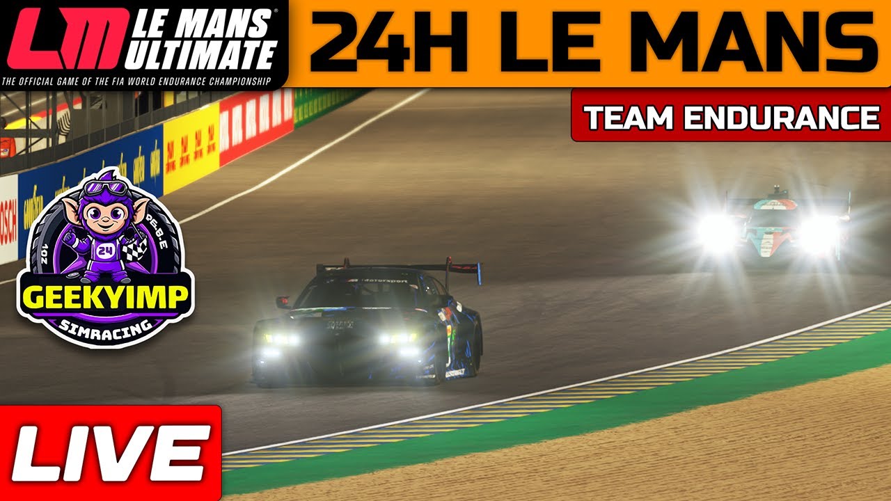 🔴 LIVE | 24H Le Mans - PART 1 - Team Endurance Race - LMU - YouTube