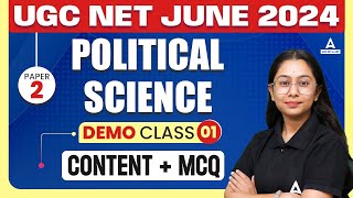 UGC NET Political Science Classes #1 | UGC NET Political Science By Sanskriti Ma'am