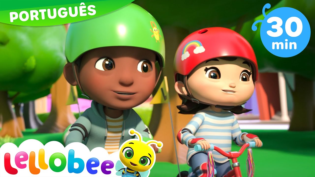 Canção da Bicicleta | Lellobee em Português - Desenhos animados para crianças | Músicas Infantis