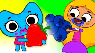 Fruit Song | Веселые дети | Kit and Kate - Nursery Rhymes Russian