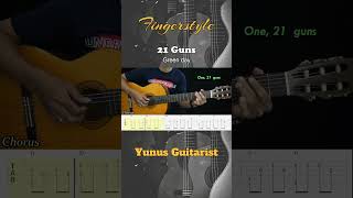 21 Guns - Green Day - Fingerstyle Guitar Tutorial TAB + Chord + Lyric