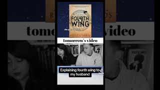 Explaining fourth wing to my husband and we both just do not get it lmao