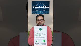 Why everyone used Python to make AI models | python in ai #ai #aishorts #aiwithpython