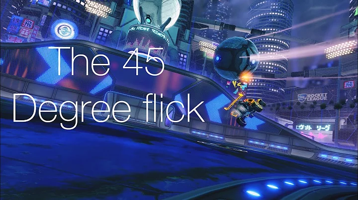 HOW TO 45 DEGREE FLICK THE EASIEST WAY TUTORIAL| the most effective flick in rocket league