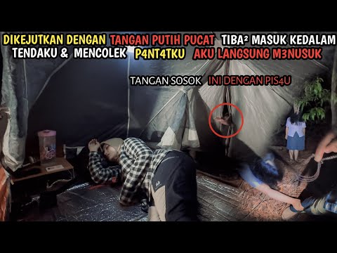 CAMPING HORROR : TIBA² ADA YG MENCOLEK P4NT4TKU DARI LUBANG TENDA SPONTAN AKU LANGSUNG M3NUSUKNY4