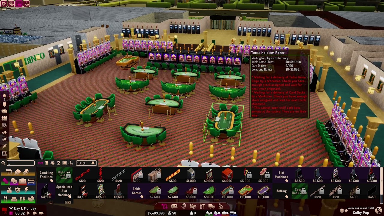 SimCasino: Restarting the Lucky Dog: Episode 1: Final Preparations For Opening