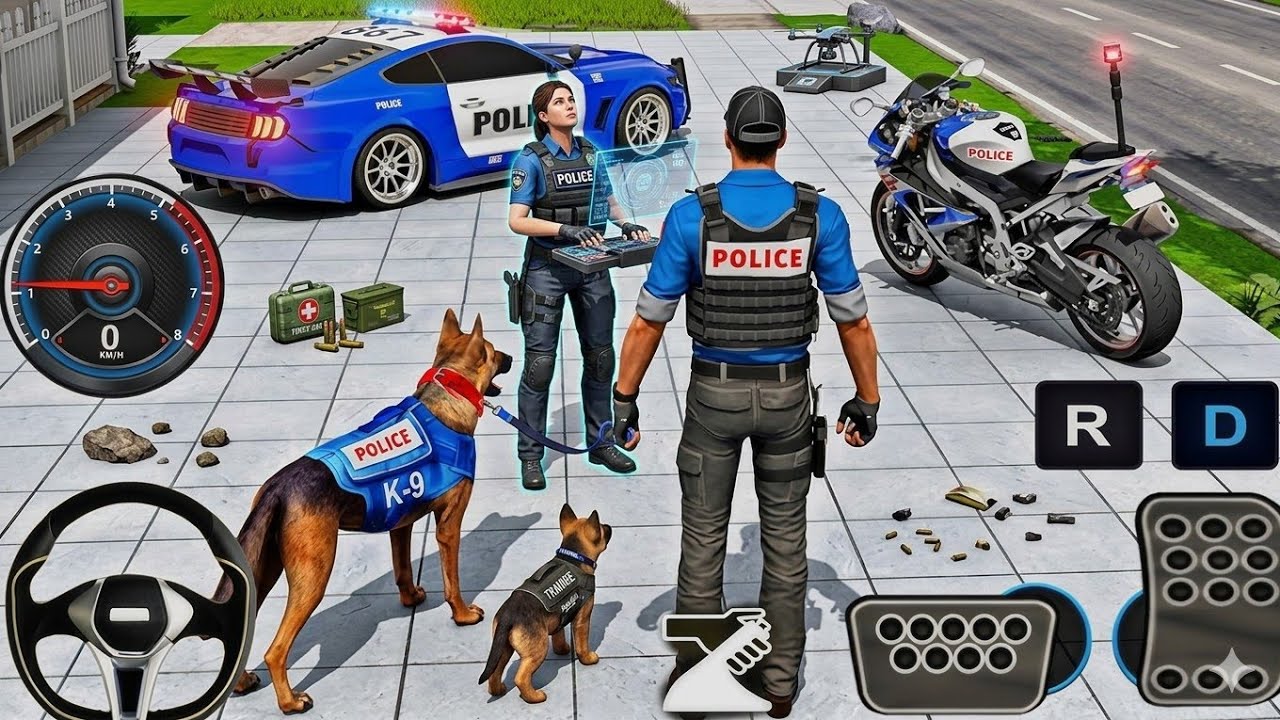 🚗 Police Car Chase Simulator 3D - Real City CopPursuit Gameplay (Android)