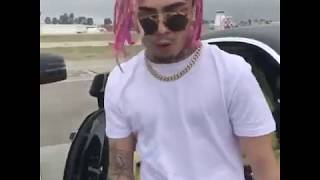 Lil Pump Flexing On The Airport With Private Jets & Rolls Royce