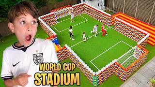 Building A World Cup Stadium In Our Garden 10000 Blocks