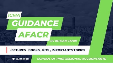 AFACR Guidance (ICMAP)