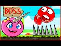 Роботизированный Босс квадрат напал на красный шарик. В игре про Red Ball 4 серия 2