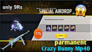 I Got Crazy Bunny Mp40 Parmanent 🤯 in 9 Rs || Garena free fire
