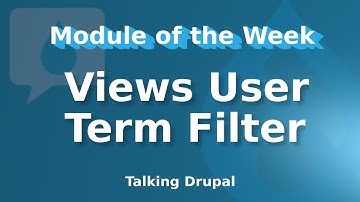 Drupal Module: Views User Term Filter