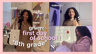 GRWM: first day of school! (8th grade)