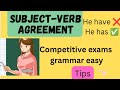 Subject Verb Agreement | Easy Tricks | Bank Exams Telugu #english grammar #bank #competitive