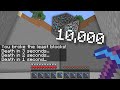 Minecraft UHC but the player with the LEAST blocks broken is ELIMINATED every MINUTE...