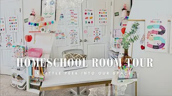Mini Tour of Our Homeschool Space | Second Grade Homeschool Room Setup and Organization
