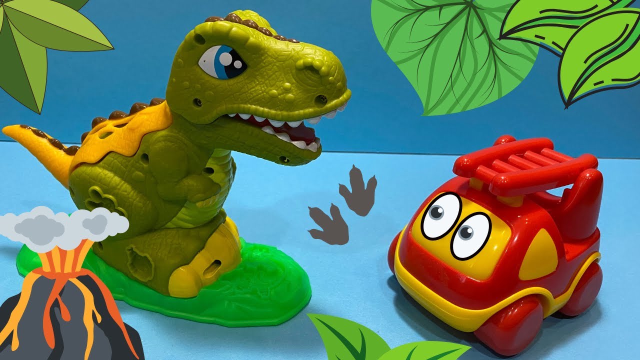 Vtech машина динозавр