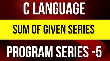 C Programming: Sum of given series