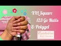 XXL Square 123 Go Nails with Polygel | Enailcouture