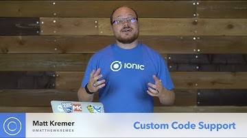 Ionic Creator // Quick Overview Custom Code Support