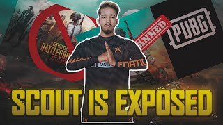SCOUT IS EXPOSED PLAYING PUBG AFTER BAN IN 7 DIRECTION  GLOBAL SCRIMS